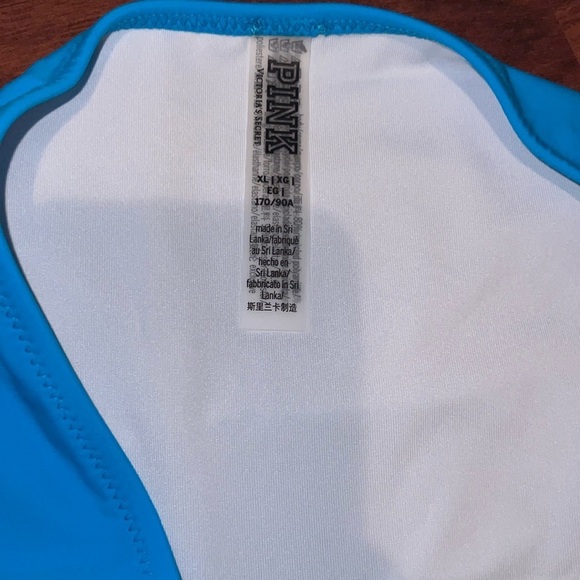 Bright blue Ruched-Front Bikini Bottom size XL mid rise - Picture 7 of 9